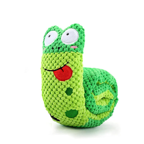 Dog Puzzle Feeder Interactive Toy Indestructible Plush Sound Squeak