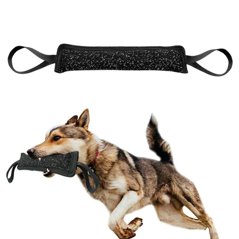 Dog Training Bite Stick Double Handle Interactive Toy Teeth Grinding