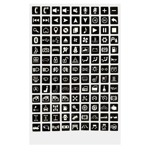 Luminous Car Sticker Instrument Panel Buttons Stickers PVC Truck
