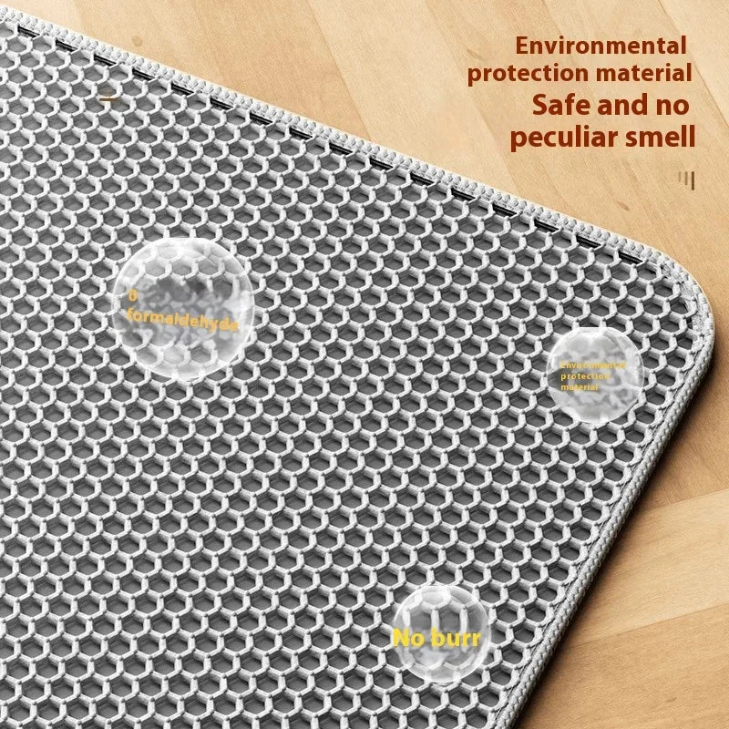 Premium Large Cat Litter Mat 90x60CM Waterproof Double Layer Litter