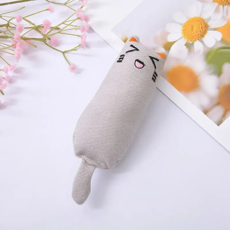 Catnip Toys Cute Thumb Plush Pillow Teeth Grinding Bite-resistant