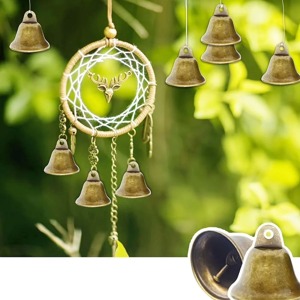 5pcs/10pcs 38mm Brass Christmas Decoration Jingle Bells Pet Pendants