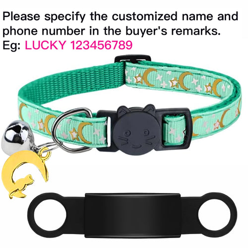 Customized Cute Glow Cat Collar Free Engraved Puppy Kitten Anti-lost