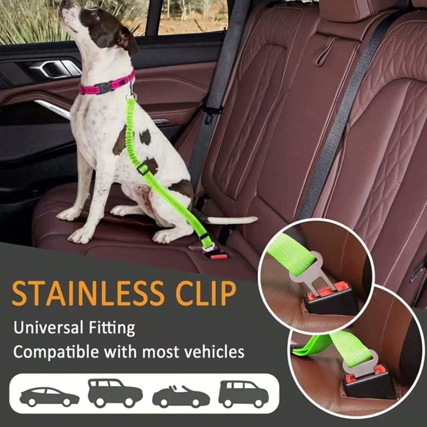 Advanced Dog Car Seat Belt Pet Dog Car Seat Nylon Material Seat Buckle
