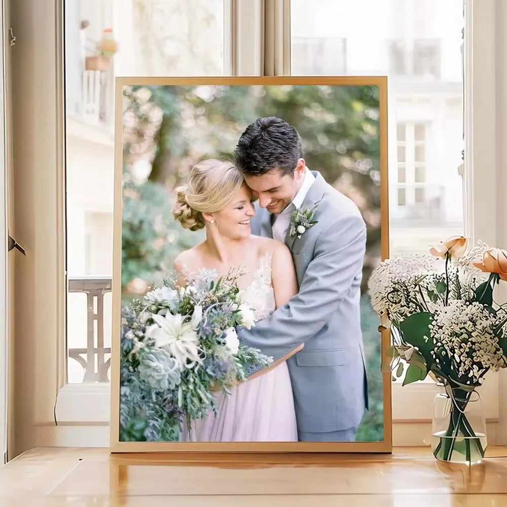 Custom Print Canvas Painting From Your Photos Wedding Birthday Poster