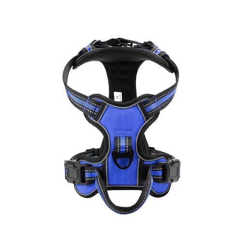Adjustable Nylon Dog Harness Vest Reflective Soft Breathable No Pull