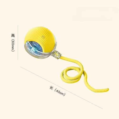 New Cat Interactive Ball Toys Silicone Automatic Rolling Ball With