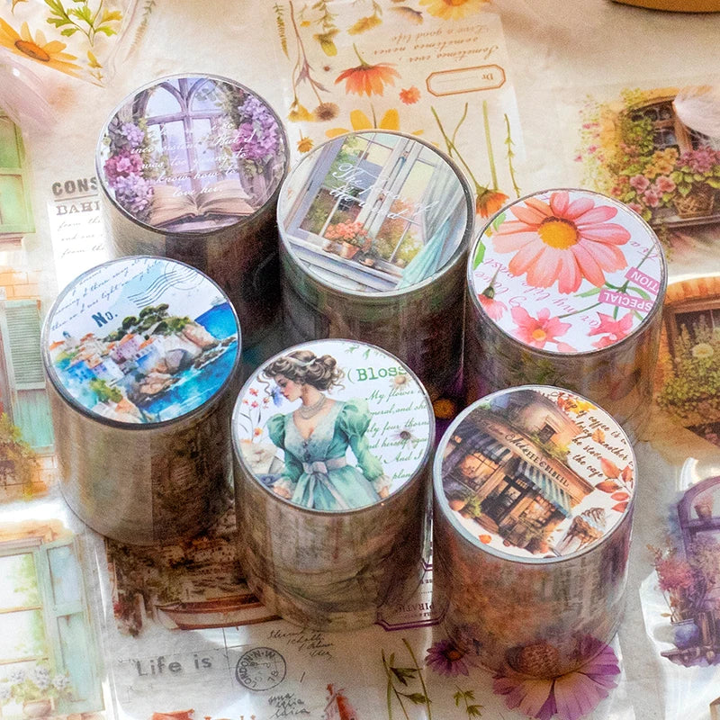 Card Lover 5cm*2m [River of Years Series] Vintage Journal Masking Tape