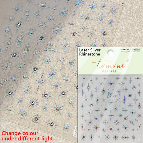 Gold Silver Starlight Laser Pink Colorful Glitter Star Bronzing