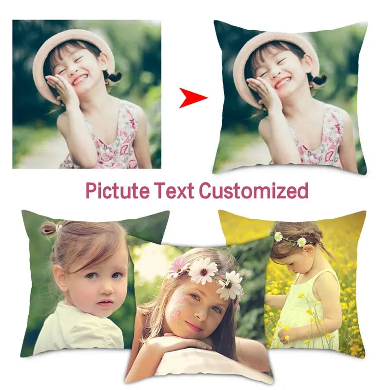 MIAOTU Custom Cushion Cover DIY Customized Throw Pillow Home
