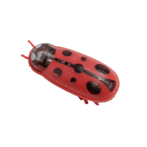 Mini Electric Bug Pet Dog Cat Toy Interactive Cute Ladybird Beetle