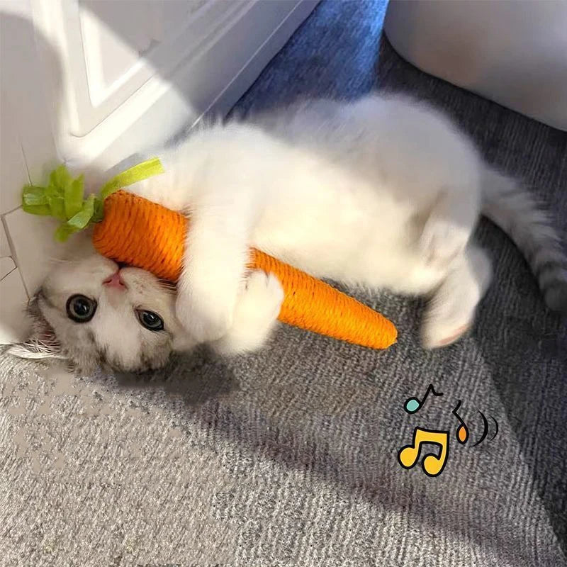 Cat toy Audible carrot tickling cat stick high and boring baby cat