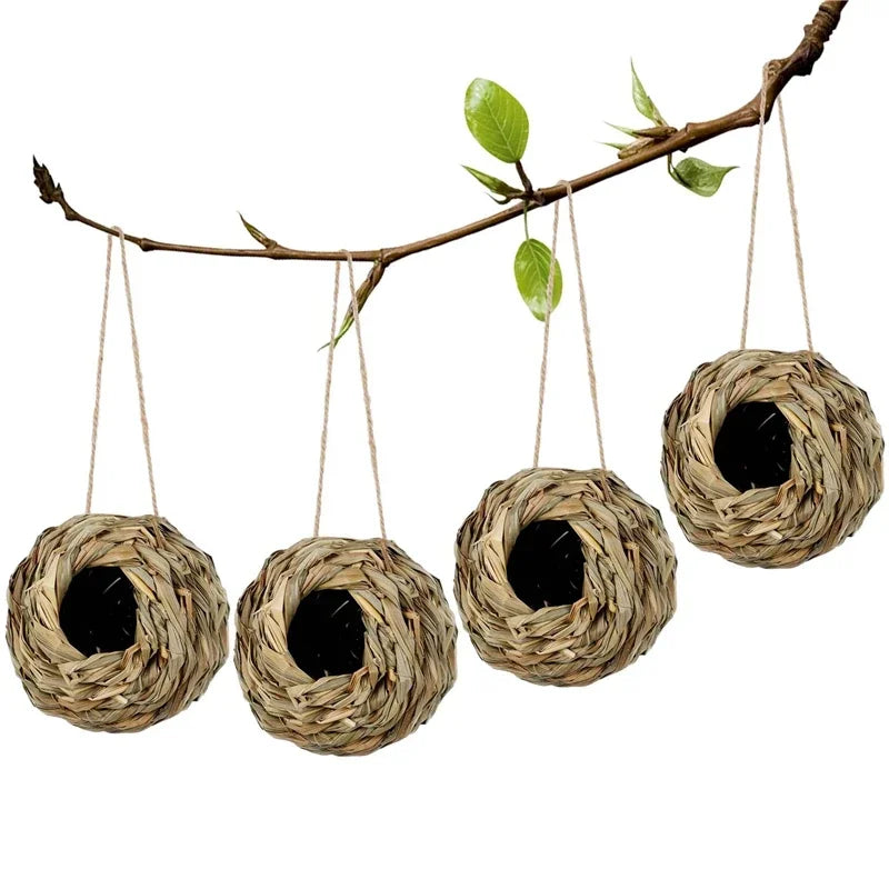 2024 New Birds Nest Bird Cage Grass Egg Cage Bird House Outdoor