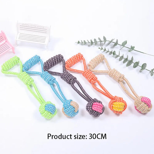 Interactive Cotton Rope Mini Dog Toys Ball for Dogs Accessories
