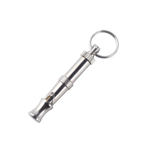 1Pcs Dog Whistle Pet Training Whistle Stainless Steel Silver Portable