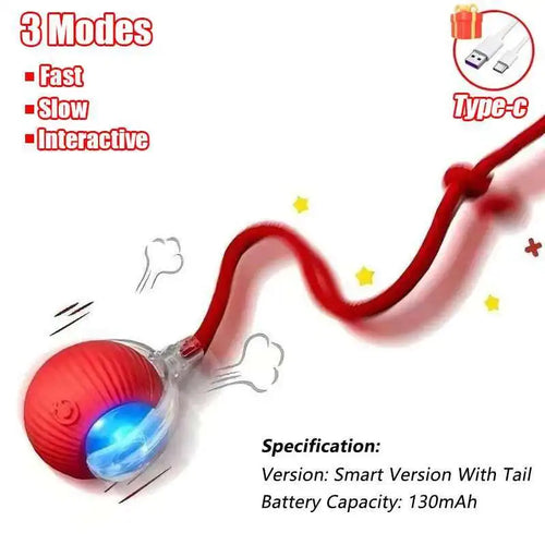 Smart Dog Interactive Ball Toys Automatic Rolling Ball Rechargeable