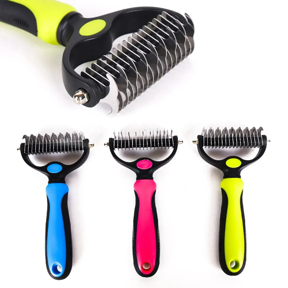 A Pet Double-sided Knot Comb Dog Comb Dog Comb Cat Beauty Hair Removal