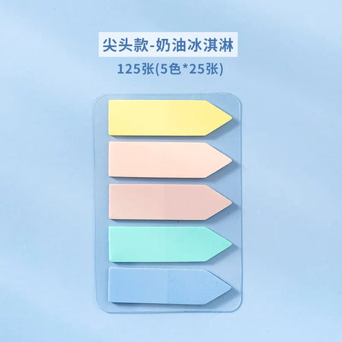 1 PC PET Transparent Index Sticker Morandi Sticky Note Sticker Sticky