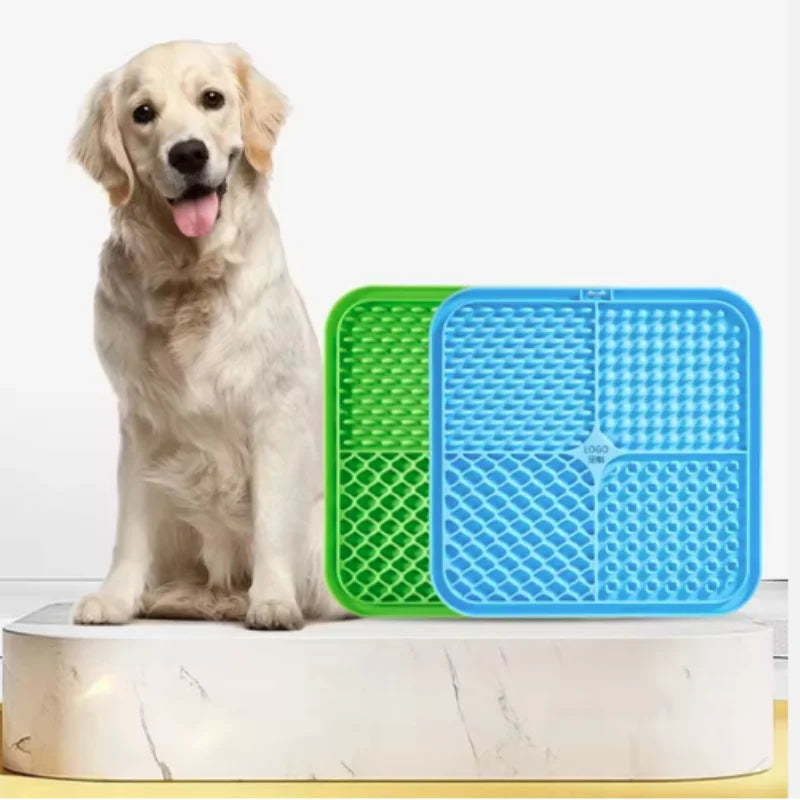 Pet Lick Silicone Mat Dogs Pet Slow Food Plate for Dog Bathing