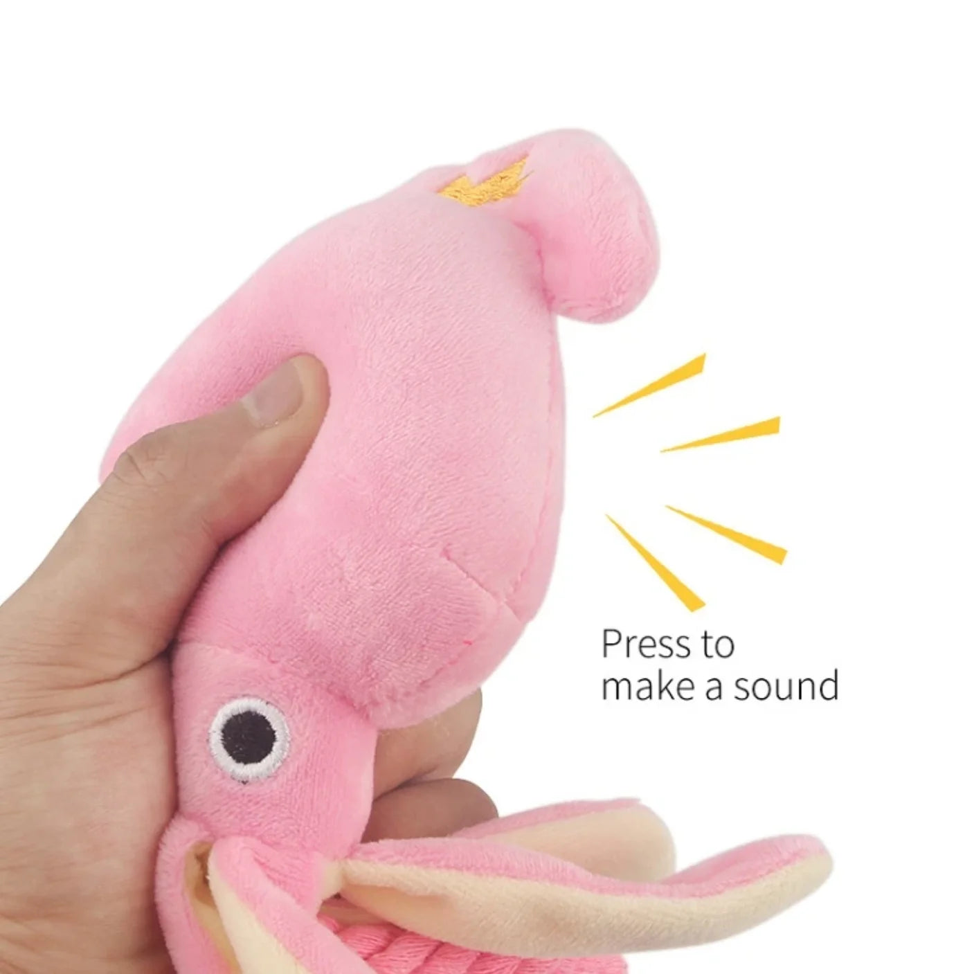 Squid Puppy Pet Dog Chew For Lovely Pink Teeth Cleaning Pet Toys