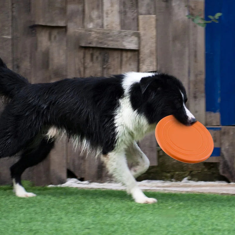 7 Colors Silicone Flying Saucer Funny Dog Cat Toy Dog Game Flying