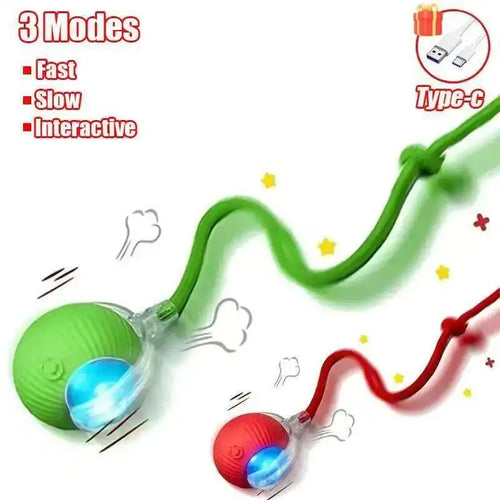 Smart Dog Interactive Ball Toys Automatic Rolling Ball Rechargeable