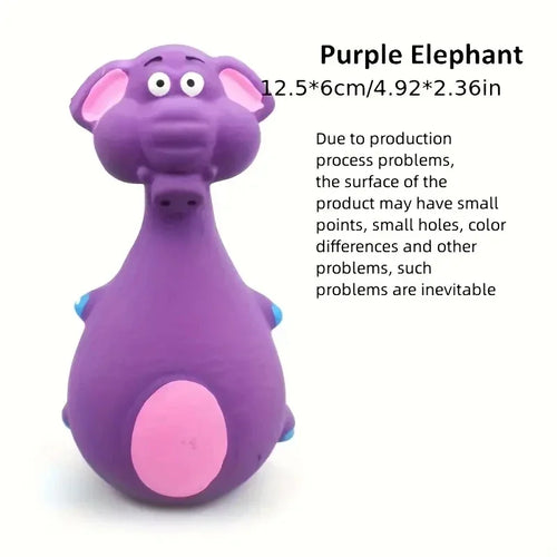 Soft Rubber Chewy Toys Four Styles Squeaky Interactive Throwing Games