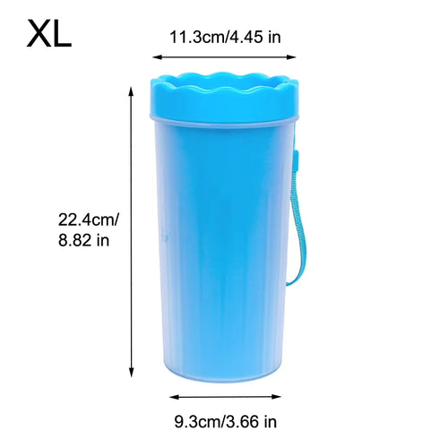 1Pc Pet Plastic Foot Wash Cup S L XL Large size silicone brush Dog cat
