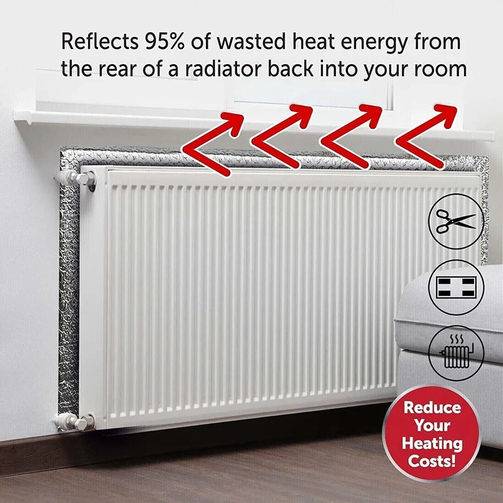 Radiator Reflective Film Wall Sticker Radiator Insulation Foil 5mX60cm
