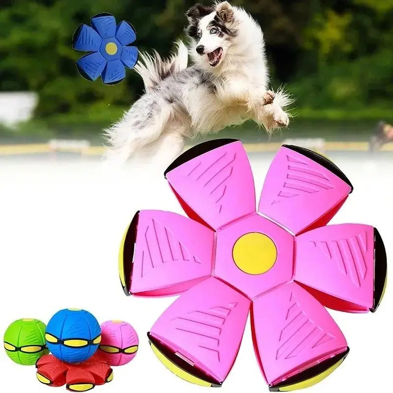 Flying Saucer Bouncing Ball Is A Durable Elastic and Fun Dog Pet Toy