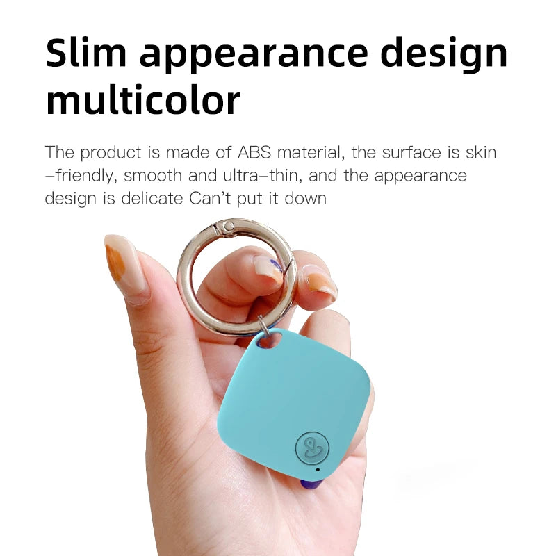 Mini Bluetooth 5.0 Tracker AntiLost Device Round Pet Kids Bag Wallet