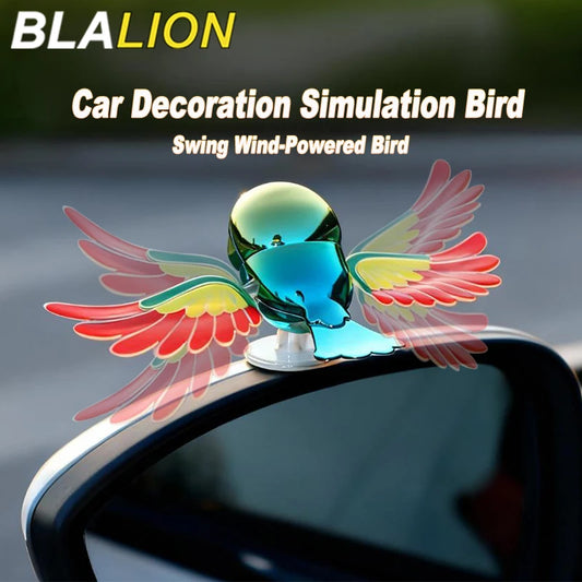 BLALION 2025 New Simulated Flying Bird Car Ornament Wing can Swing