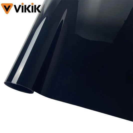 PET Glossy Piano Black Car Body Film Vinyl Wrap Styling Decal Self
