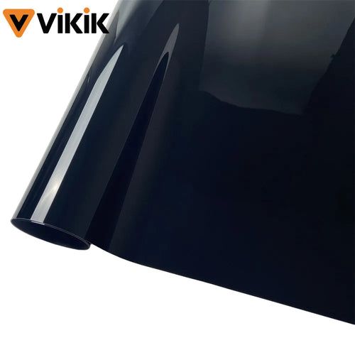 PET Glossy Piano Black Car Body Film Vinyl Wrap Styling Decal Self
