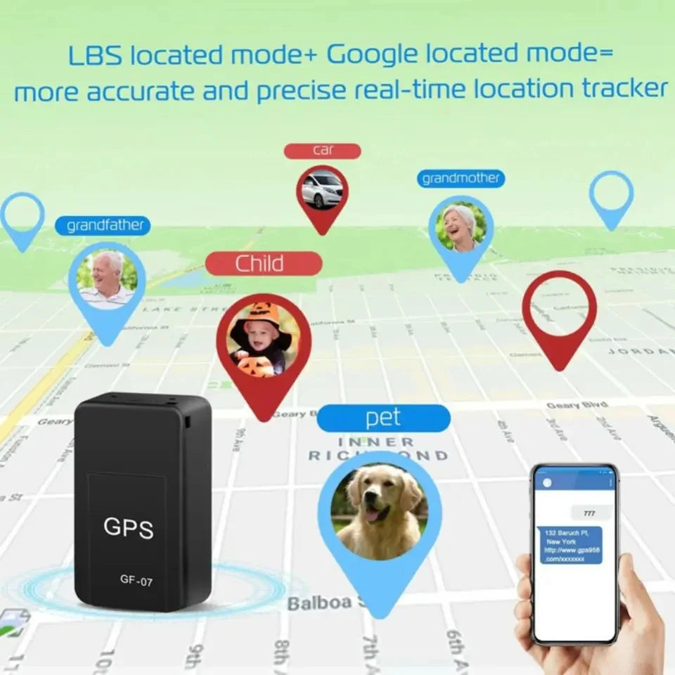 Mini Gf-07 Gps Tracker Car Bike Bicycle Pets Children Real Time