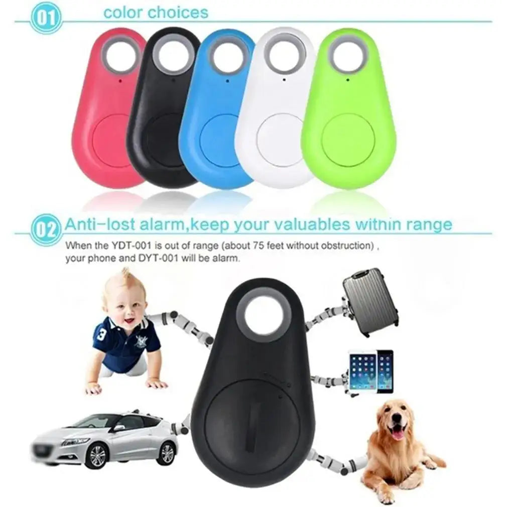 1-5pcs Mini GPS Tracker Bluetooth Tracker AntiLost Device Round Pet