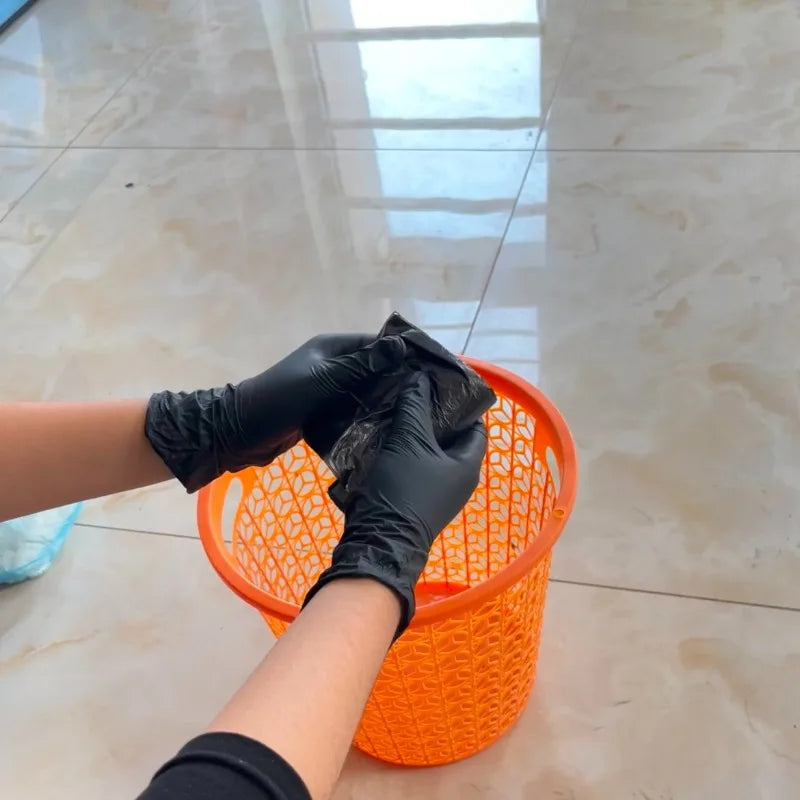 20/50/100PCS Disposable Black Nitrile Gloves  Disposable Nitrile