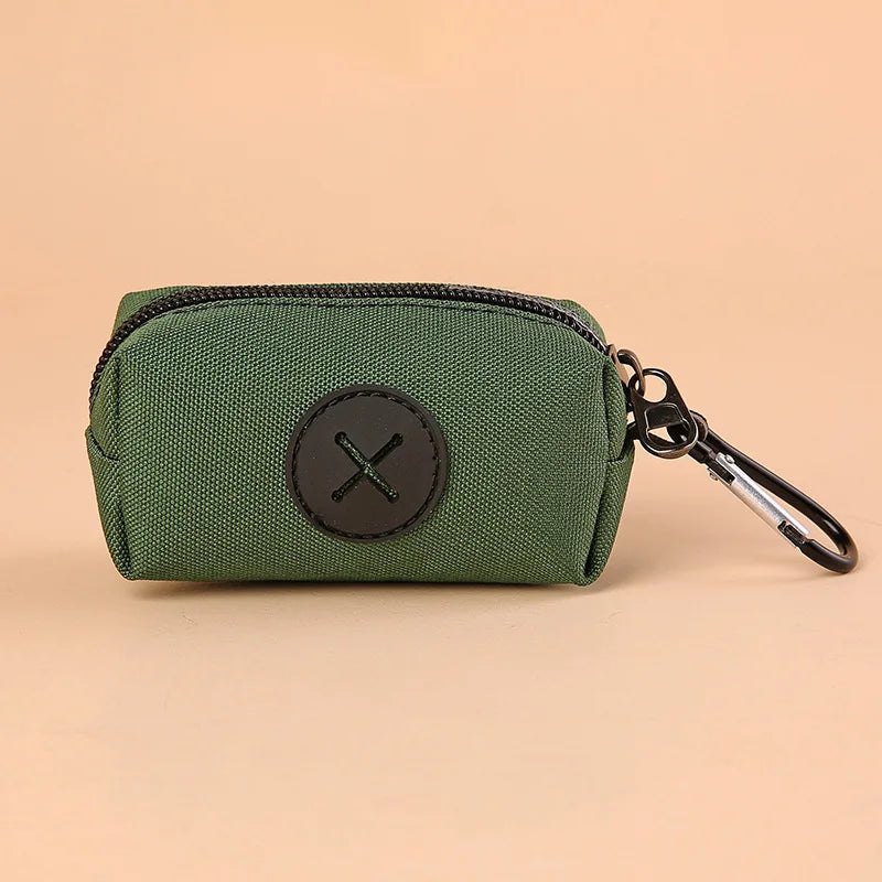 Canvas Dog Poop Bag Holder, Outdoor Pet Waste Bag Dispenser with
