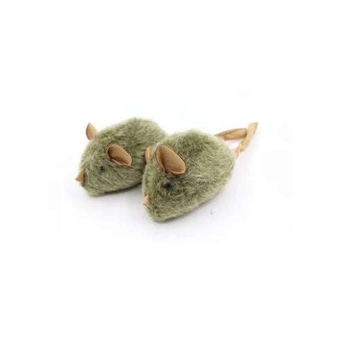 Funny Plush Cat Toy Simulation Mouse Automatic Chirping Interactive