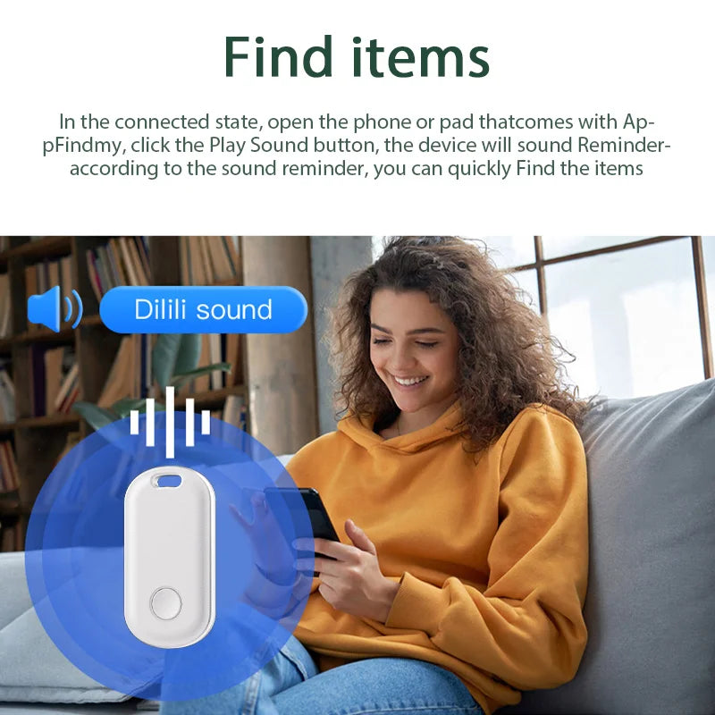 Smart Bluetooth GPS Tracker Work with Apple Find My APP ITag Anti Lost