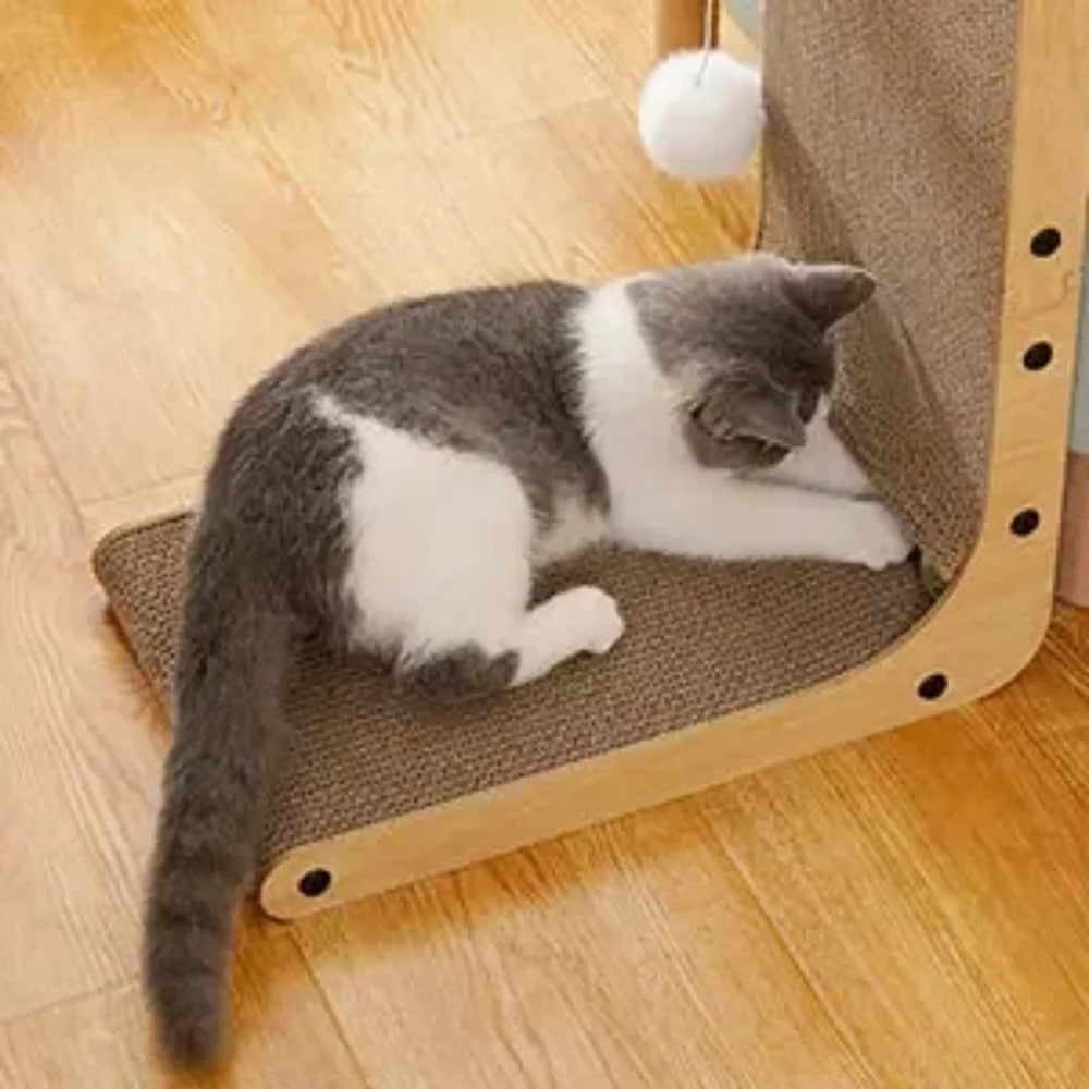 Scraper for Cats Cardboard Large/Small L-shape Wear-resistant