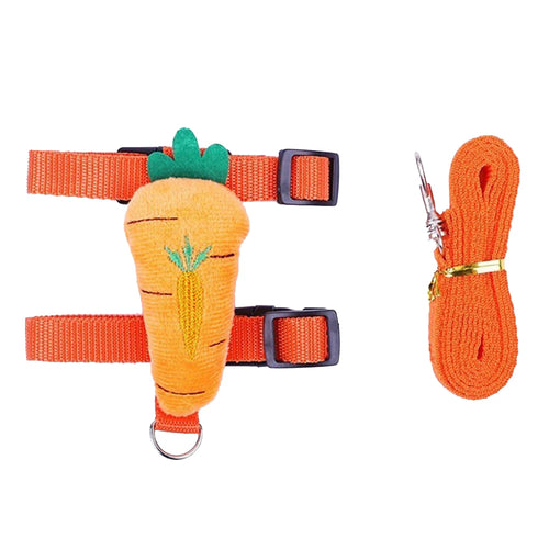 Rabbit Cat Harness and Leash Set Adjustable Pet Lead Leash for Small