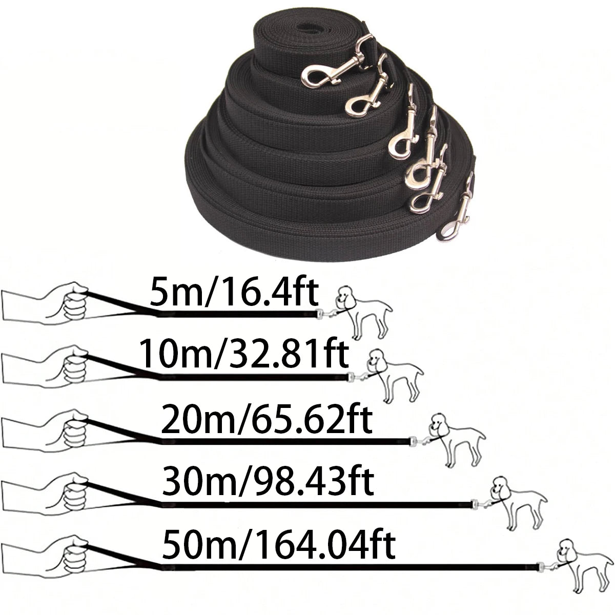 Pet Dog Training Leash Walking Belt Long Lanyard Dog Walking