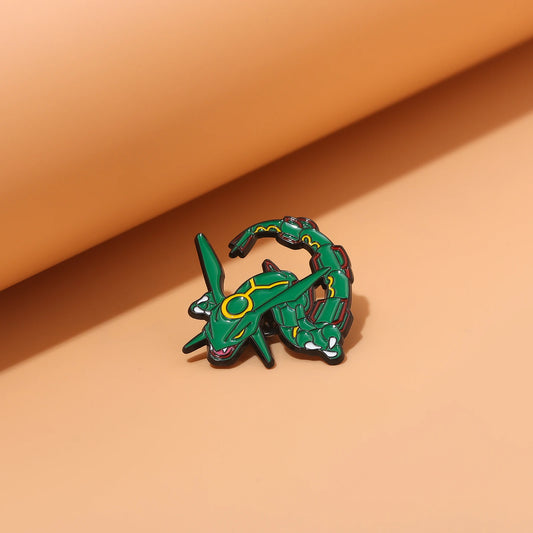 Anime Game Cute Cartoon Green Sky Pet Badge Brooch Dragon Cosplay