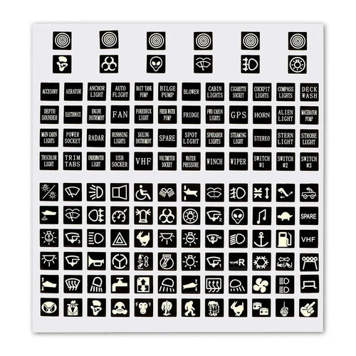 Luminous Car Sticker Instrument Panel Buttons Stickers PVC Truck