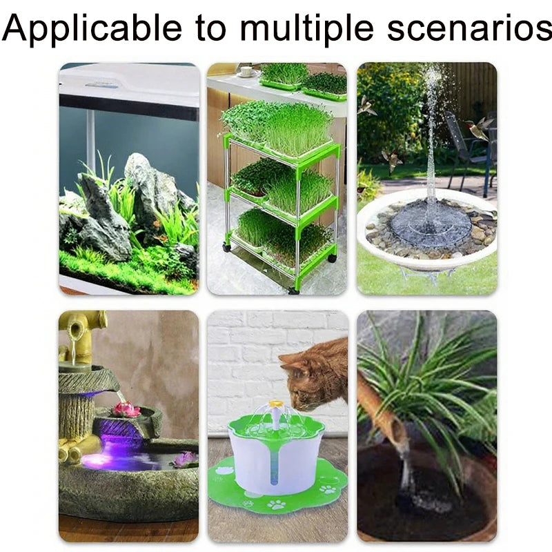 Ultra Quiet USB Aquarium Fish Tank Filtration Pump Mini Pet Fountain