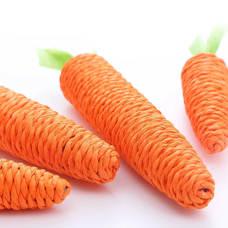 Cat Toy Carrot Sound Pet Products Bite Resistant Paper Rope Scratcher