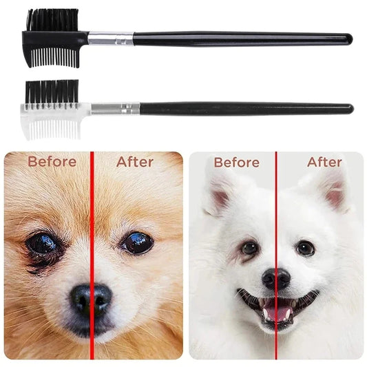 Tear Stain Remover Comb Pet Eye Comb Double-Sided Dog Eye Brush
