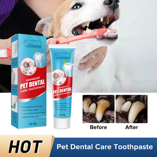 Pet Oral Care Toothpaste Dog Fresh Breath Mouth Deodorant Tartar