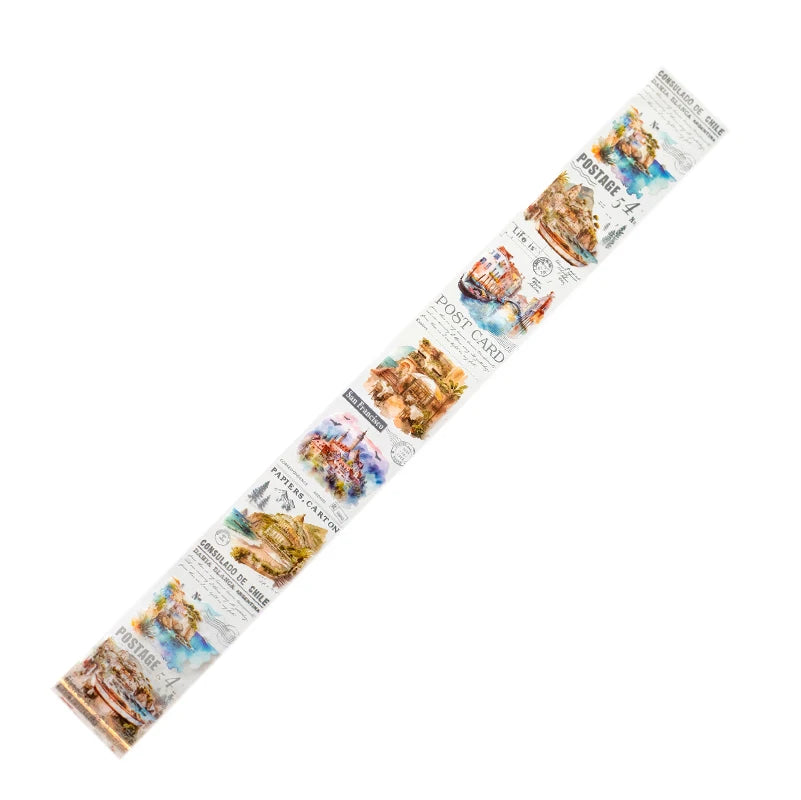 Card Lover 5cm*2m [River of Years Series] Vintage Journal Masking Tape